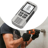 Maxbell 5 in 1 Stud Finder Wall Scanner Auto Calibration 15x6.7x3cm with Audio Alarm Silvery