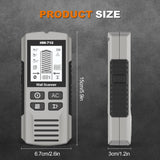 Maxbell 5 in 1 Stud Finder Wall Scanner Auto Calibration 15x6.7x3cm with Audio Alarm Silvery