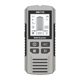 Maxbell 5 in 1 Stud Finder Wall Scanner Auto Calibration 15x6.7x3cm with Audio Alarm Silvery