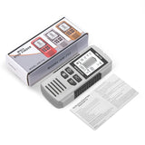 Maxbell 5 in 1 Stud Finder Wall Scanner Auto Calibration 15x6.7x3cm with Audio Alarm Silvery