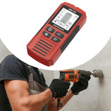 Maxbell 5 in 1 Stud Finder Wall Scanner Auto Calibration 15x6.7x3cm with Audio Alarm Red