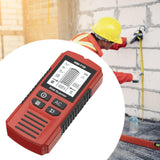 Maxbell 5 in 1 Stud Finder Wall Scanner Auto Calibration 15x6.7x3cm with Audio Alarm Red