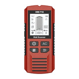 Maxbell 5 in 1 Stud Finder Wall Scanner Auto Calibration 15x6.7x3cm with Audio Alarm Red