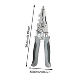 Maxbell Wire Strippers Winding Multifunctional Pressing Electrician Plier Wire Cutter