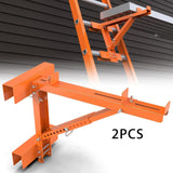Maxbell 2Pcs Ladder Jack Scaffold Bracket Sturdy Adjustable Height Ladder Stabilizer
