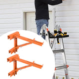 Maxbell 2Pcs Ladder Jack Scaffold Bracket Sturdy Adjustable Height Ladder Stabilizer