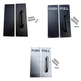 Maxbell Stainless Steel Door Handles Sturdy Pull Push Handles for Hotels Public Home No Pattern