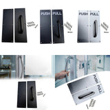 Maxbell Stainless Steel Door Handles Sturdy Pull Push Handles for Hotels Public Home No Pattern