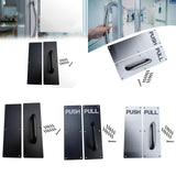 Maxbell Stainless Steel Door Handles Sturdy Pull Push Handles for Hotels Public Home No Pattern