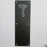 Maxbell Stainless Steel Door Handles Sturdy Pull Push Handles for Hotels Public Home PUSH PULL Black