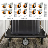 Maxbell 4 Pieces Swivel Caster Wheels Accessory Plate Casters for Trolleys Furniture Style A