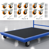 Maxbell 4 Pieces Swivel Caster Wheels Accessory Plate Casters for Trolleys Furniture Style A