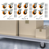 Maxbell 4 Pieces Swivel Caster Wheels Accessory Plate Casters for Trolleys Furniture Style A