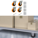 Maxbell 4 Pieces Swivel Caster Wheels Accessory Plate Casters for Trolleys Furniture Style B