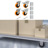 Maxbell 4 Pieces Swivel Caster Wheels Accessory Plate Casters for Trolleys Furniture Style C