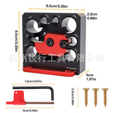 Maxbell Dowel Maker Jig Wear Resistant 8 Holes Aluminum Alloy Adjustable Dowel Maker
