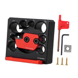 Maxbell Dowel Maker Jig Wear Resistant 8 Holes Aluminum Alloy Adjustable Dowel Maker