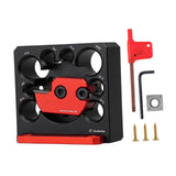 Maxbell Dowel Maker Jig Wear Resistant 8 Holes Aluminum Alloy Adjustable Dowel Maker