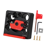 Maxbell Dowel Maker Jig Wear Resistant 8 Holes Aluminum Alloy Adjustable Dowel Maker
