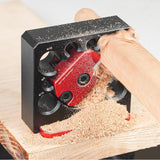 Maxbell Dowel Maker Jig Wear Resistant 8 Holes Aluminum Alloy Adjustable Dowel Maker