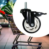 Maxbell Stem Caster Wheel High Performance Sturdy Portable Replace Heavy Duty Caster With Brake