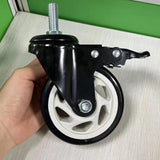 Maxbell Stem Caster Wheel High Performance Sturdy Portable Replace Heavy Duty Caster With Brake
