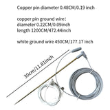 Maxbell Grounding Rod with 40ft Female Ground Cord for Blankets Mats Earthing Sheets