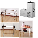 Maxbell Clamp Connector for 1" x 1" Square Tube Easily Install Sturdy Aluminum Alloy Silvery L Shape