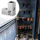 Maxbell Clamp Connector for 1" x 1" Square Tube Easily Install Sturdy Aluminum Alloy Silvery L Shape