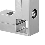 Maxbell Clamp Connector for 1" x 1" Square Tube Easily Install Sturdy Aluminum Alloy Silvery L Shape
