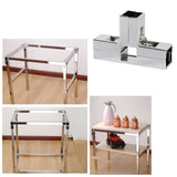 Maxbell Clamp Connector for 1" x 1" Square Tube Easily Install Sturdy Aluminum Alloy Silvery T Shape