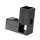 Maxbell Clamp Connector for 1" x 1" Square Tube Easily Install Sturdy Aluminum Alloy Black L Shape