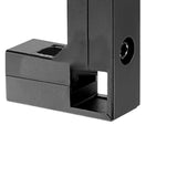 Maxbell Clamp Connector for 1" x 1" Square Tube Easily Install Sturdy Aluminum Alloy Black L Shape