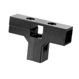 Maxbell Clamp Connector for 1" x 1" Square Tube Easily Install Sturdy Aluminum Alloy Black T Shape
