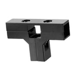 Maxbell Clamp Connector for 1" x 1" Square Tube Easily Install Sturdy Aluminum Alloy Black T Shape