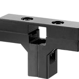 Maxbell Clamp Connector for 1" x 1" Square Tube Easily Install Sturdy Aluminum Alloy Black T Shape