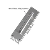 Maxbell 2Pcs Door Handles Sturdy Door Pull Push Plates for Public Office Restaurants 30cm x 8cm x 0.12cm