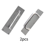 Maxbell 2Pcs Door Handles Sturdy Door Pull Push Plates for Public Office Restaurants 30cm x 8cm x 0.12cm