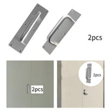 Maxbell 2Pcs Door Handles Sturdy Door Pull Push Plates for Public Office Restaurants 30cm x 8cm x 0.12cm
