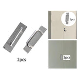 Maxbell 2Pcs Door Handles Sturdy Door Pull Push Plates for Public Office Restaurants 30cm x 8cm x 0.12cm