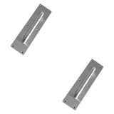 Maxbell 2Pcs Door Handles Sturdy Door Pull Push Plates for Public Office Restaurants 30cm x 8cm x 0.12cm