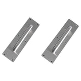 Maxbell 2Pcs Door Handles Sturdy Door Pull Push Plates for Public Office Restaurants 30cm x 8cm x 0.12cm