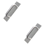 Maxbell 2Pcs Door Handles Sturdy Door Pull Push Plates for Public Office Restaurants 30cm x 8cm x 0.15cm