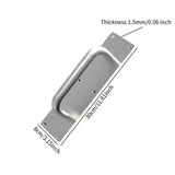 Maxbell 2Pcs Door Handles Sturdy Door Pull Push Plates for Public Office Restaurants 30cm x 8cm x 0.15cm