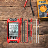 Maxbell Digital Multimeter Portable Capacitance Tester for Professional Electricians Red