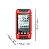 Maxbell Digital Multimeter Portable Capacitance Tester for Professional Electricians Red