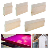 Maxbell Screen Printing Ink Scraper Reusable Lightweight Professional Rubber Scraper 10cm