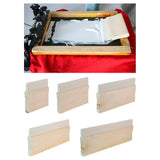 Maxbell Screen Printing Ink Scraper Reusable Lightweight Professional Rubber Scraper 10cm