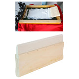 Maxbell Screen Printing Ink Scraper Reusable Lightweight Professional Rubber Scraper 25cm