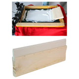 Maxbell Screen Printing Ink Scraper Reusable Lightweight Professional Rubber Scraper 30cm